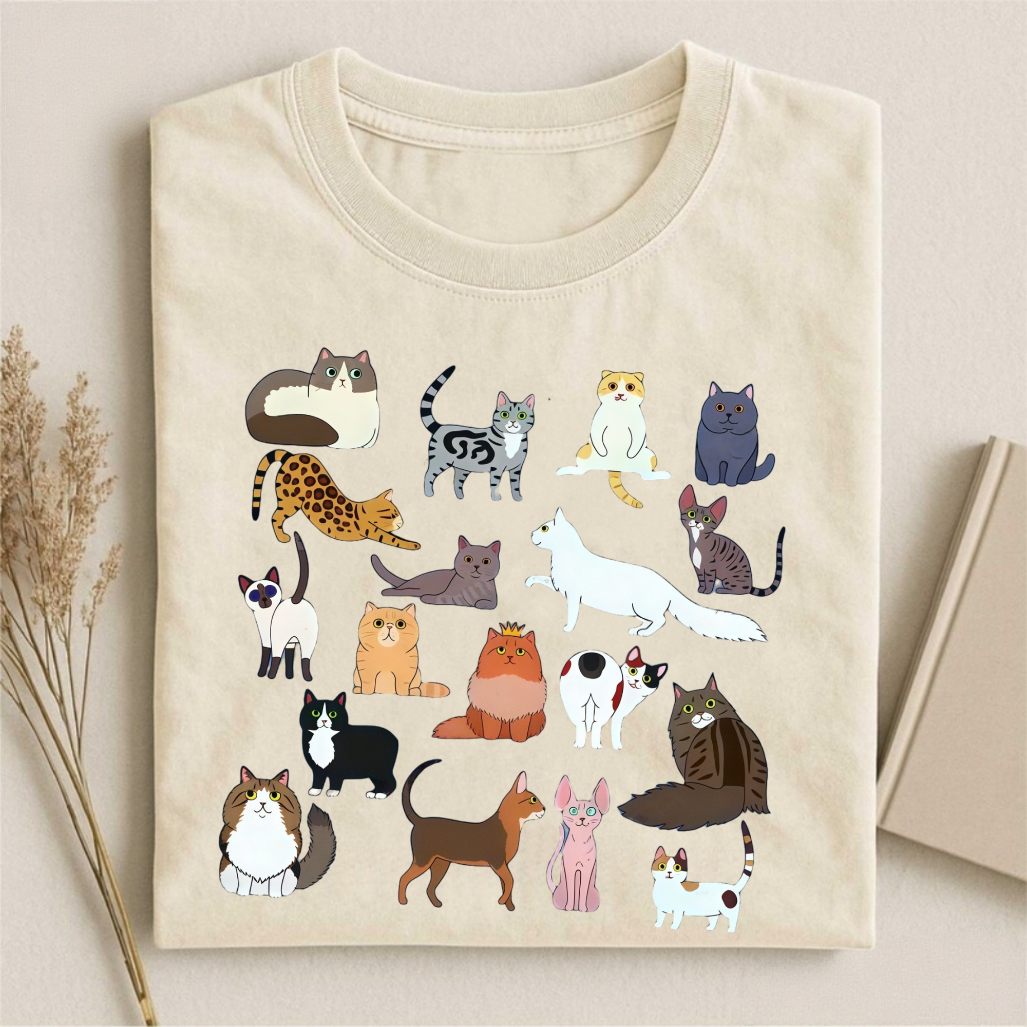 Various Cat Breeds Collection T-shirt
