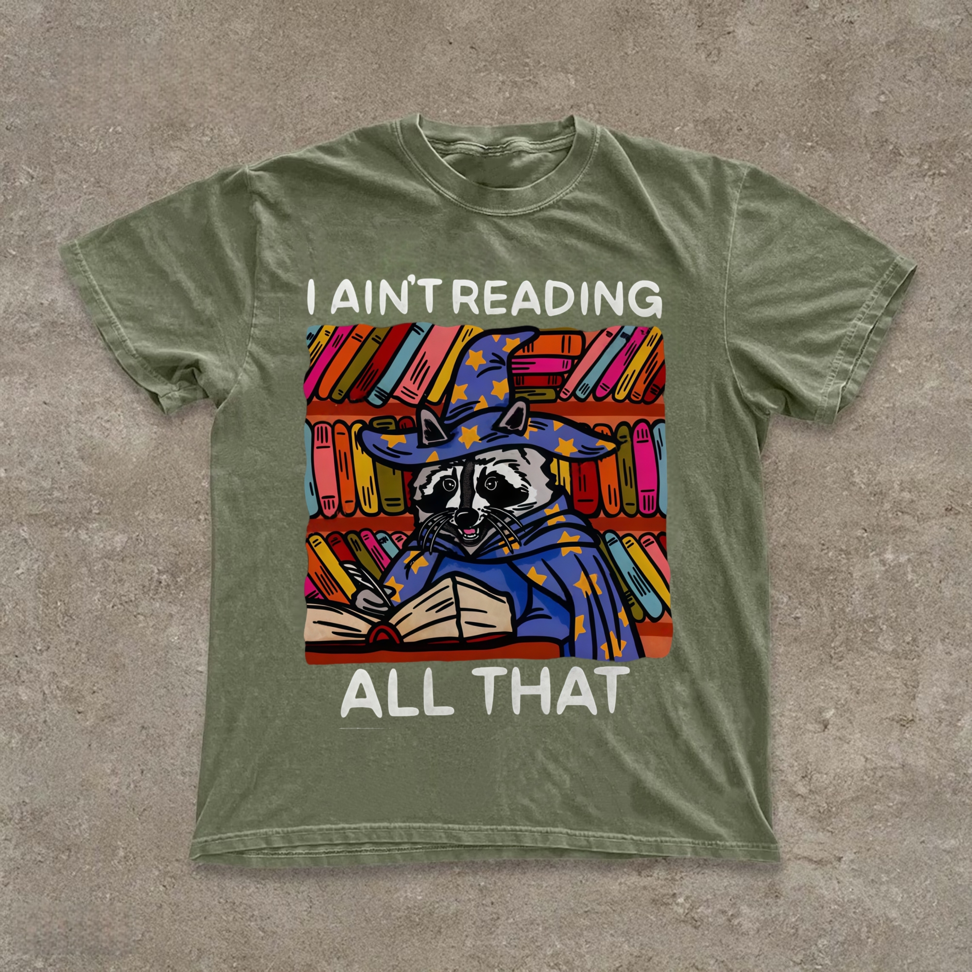 Reading Raccoon T-shirt
