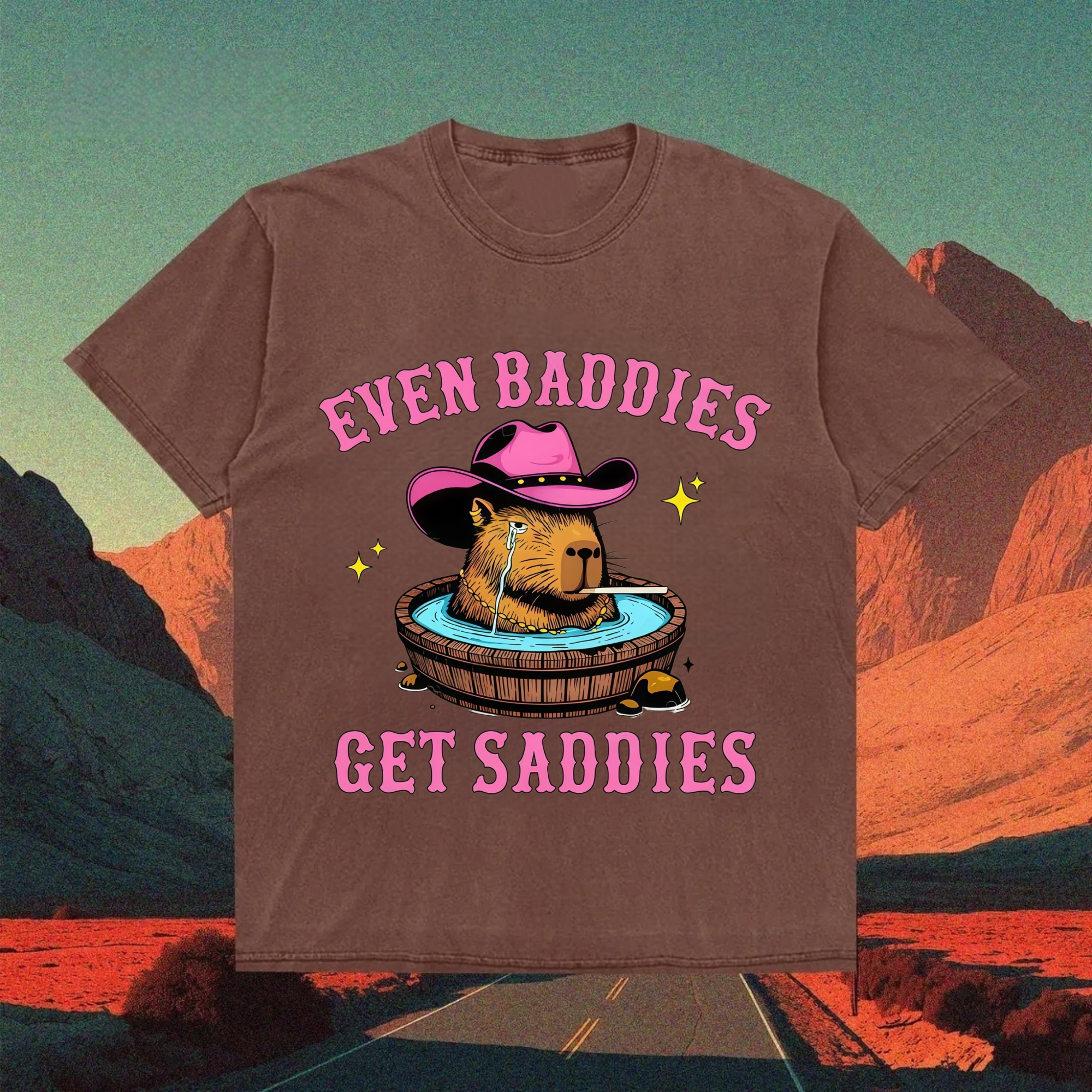 Sad Baddie Capybara T-shirt