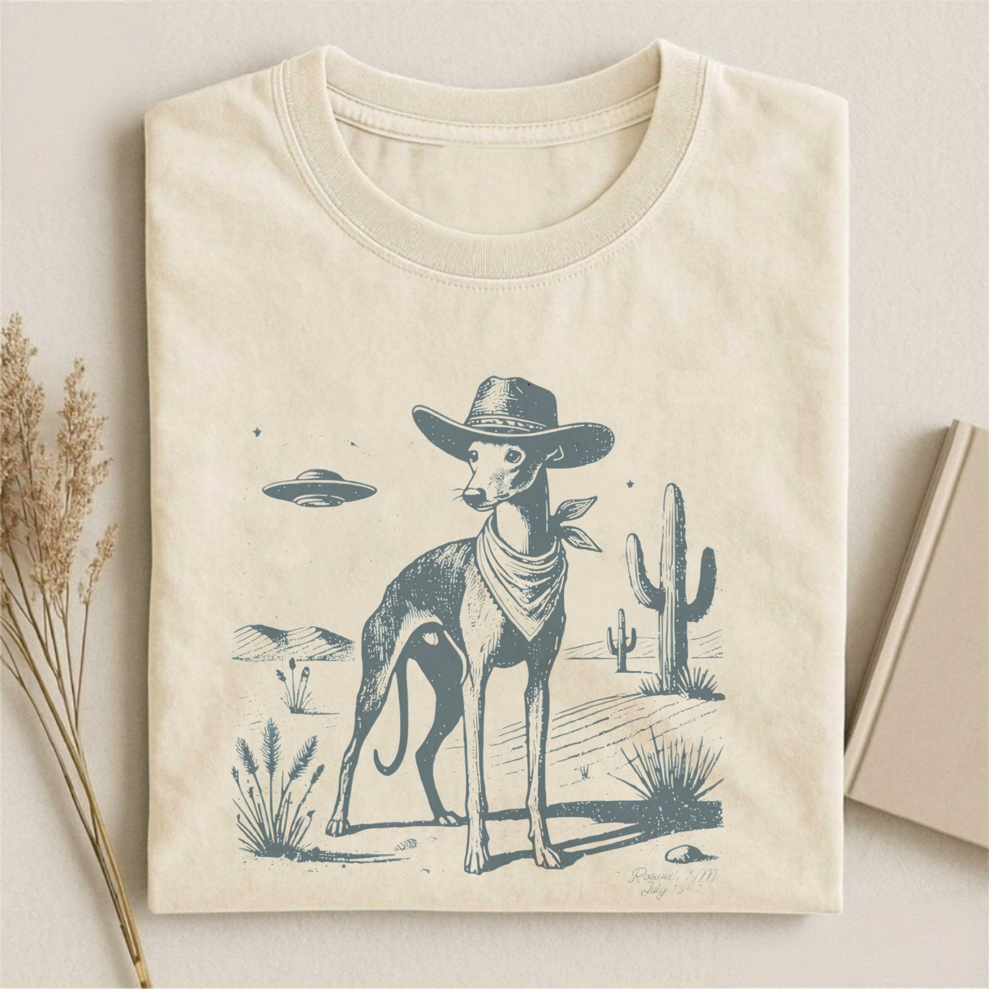 Whippet Vintage Shirt UFO Western T-shirt