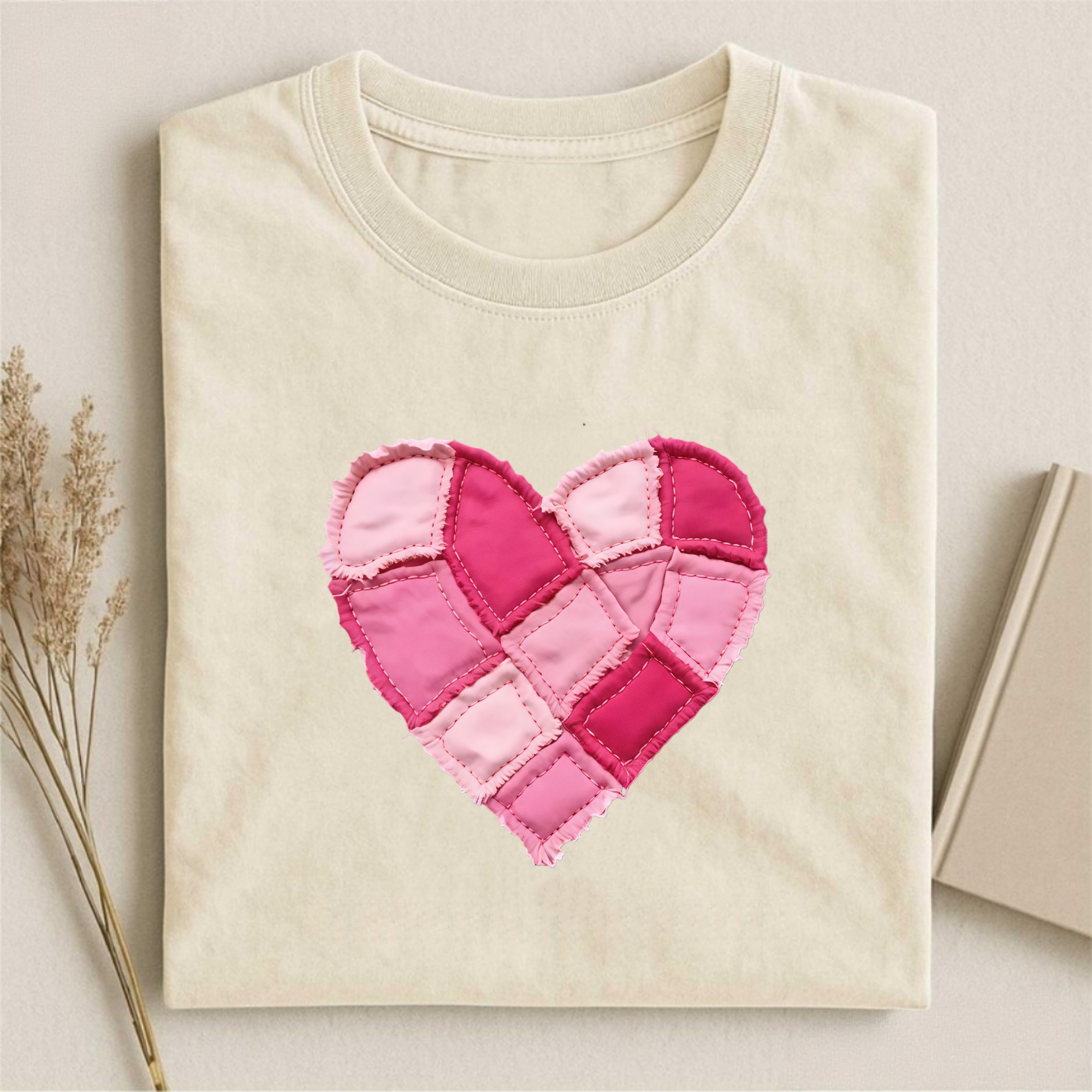 Valentine Patchwork Heart T-shirt