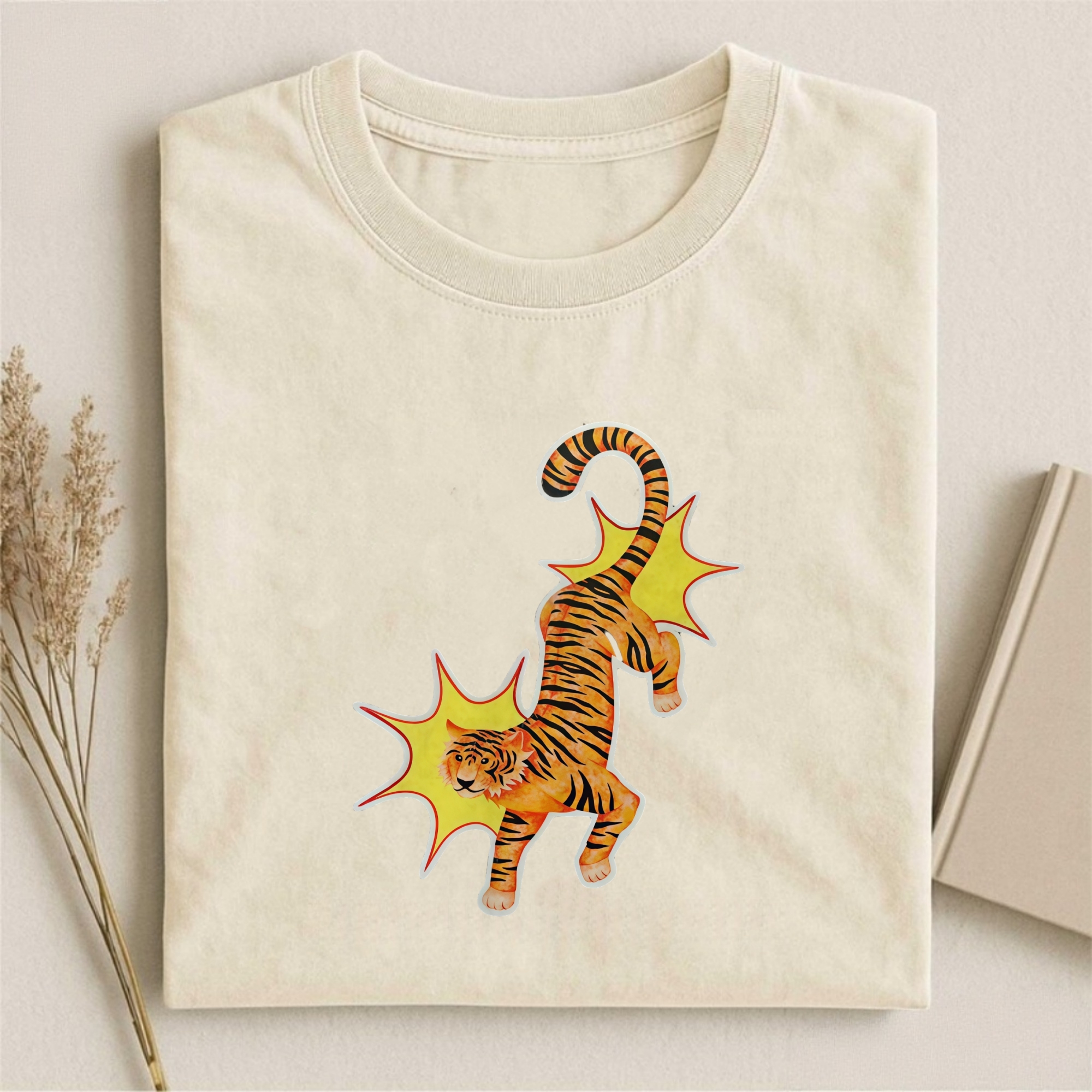Watercolor Dynamic Tiger T-shirt