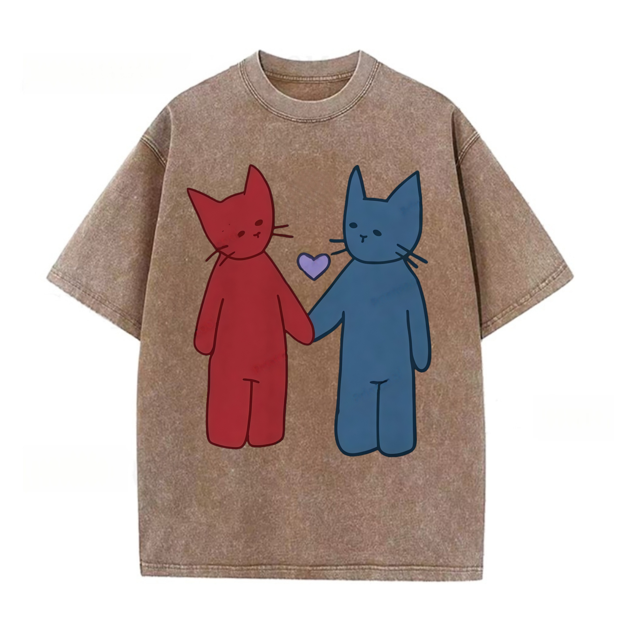 Two Loving Cats T-shirt