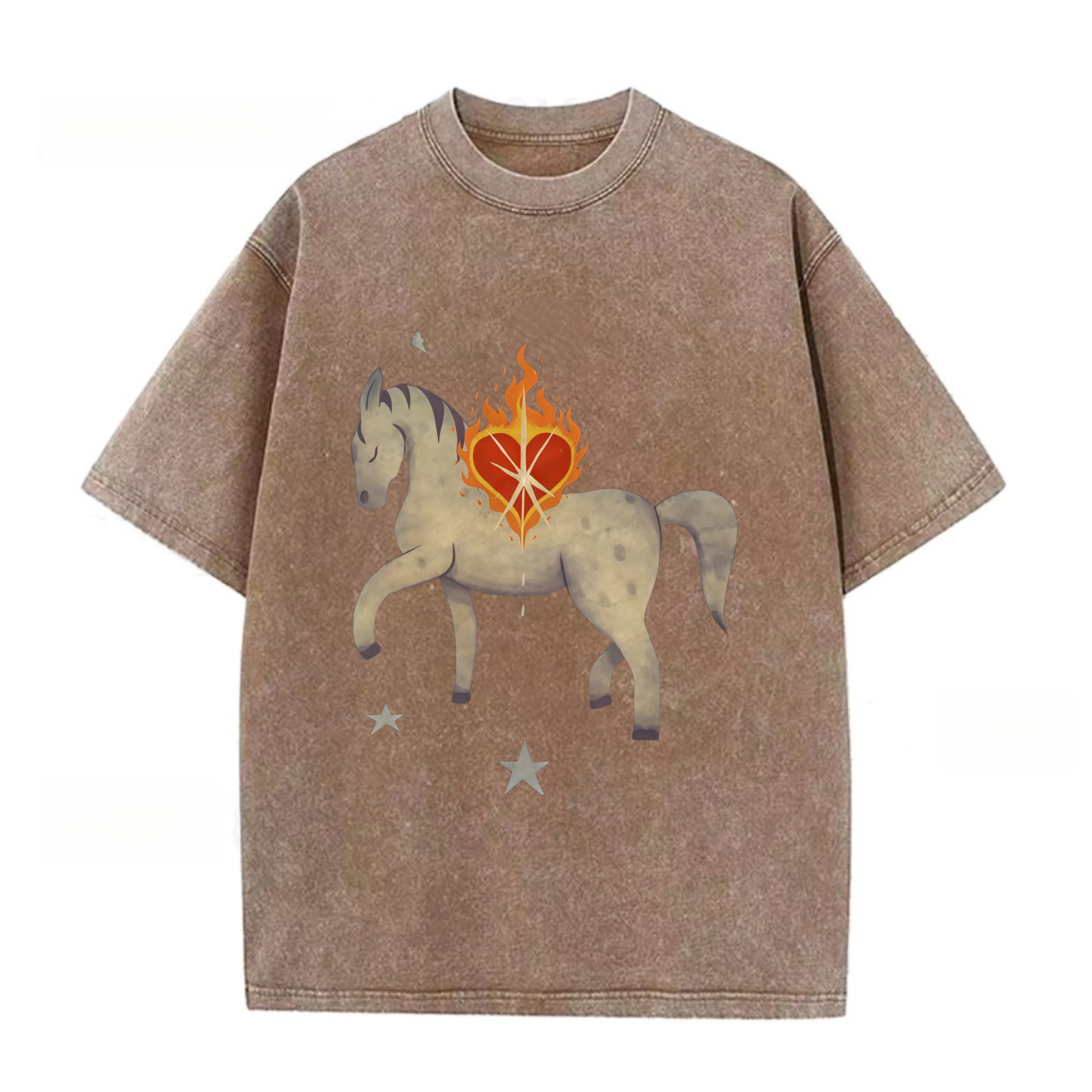 White Horse Starry Night T-shirt