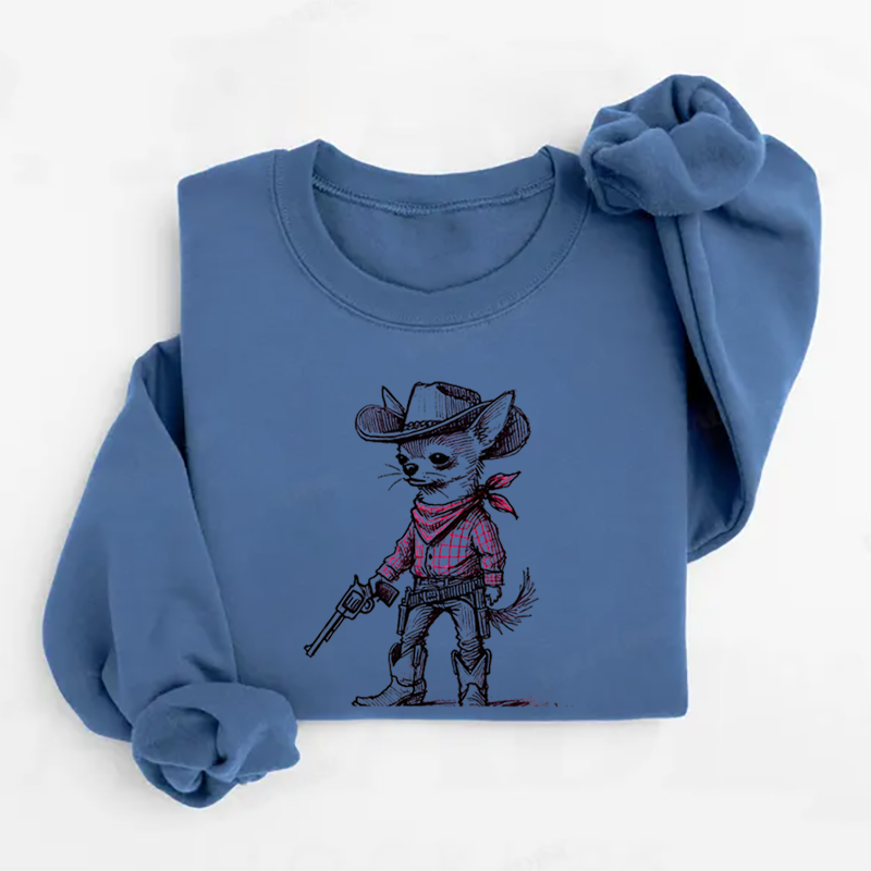 Funny Chihuahua Cowboy Sweatshirt