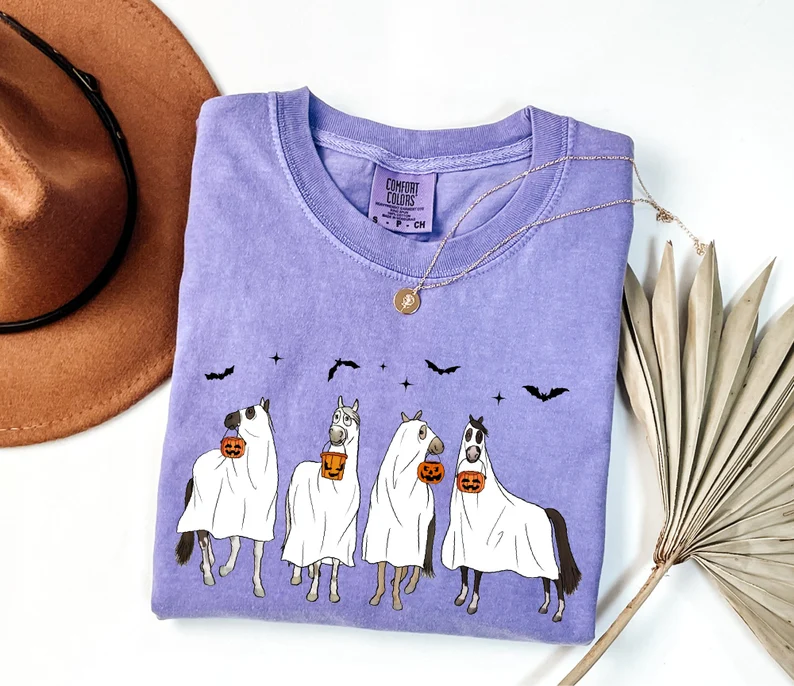 Cute Ghost Horse T-shirt