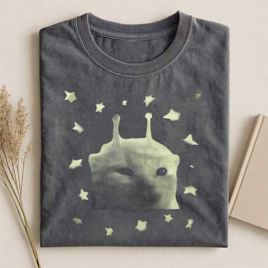Glow-in-the-Dark Alien Meme T-shirt