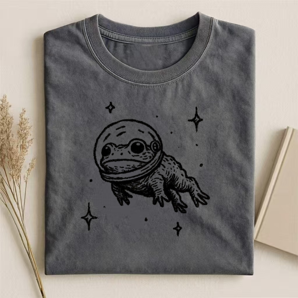 Astronaut Frog In Space Graphic T-shirt