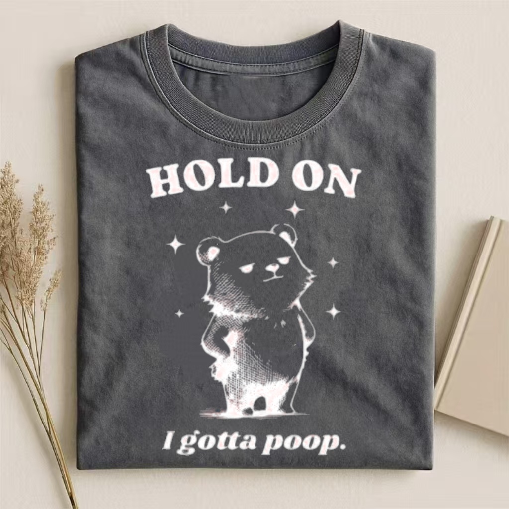 Funny I Gotta Poop Meme Bear T-shirt