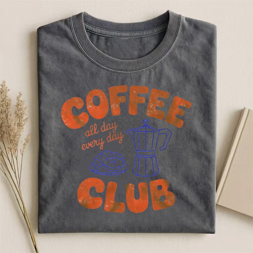 Coffee Club Vintage Graphic T-shirt
