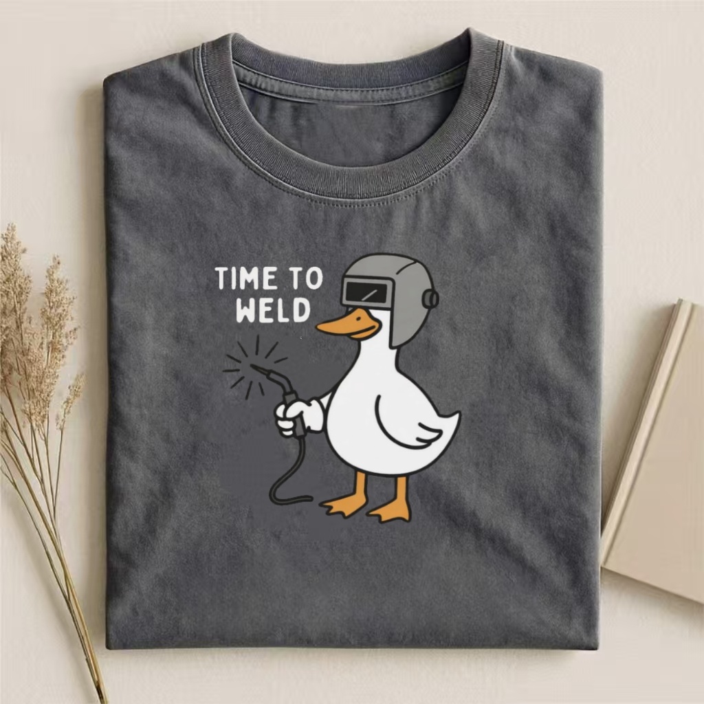 "Time To Weld" Duck Humor T-shirt