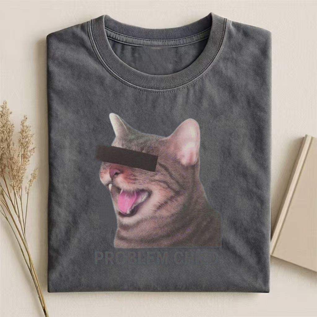 "Problem Child" Censored Cat Meme T-shirt