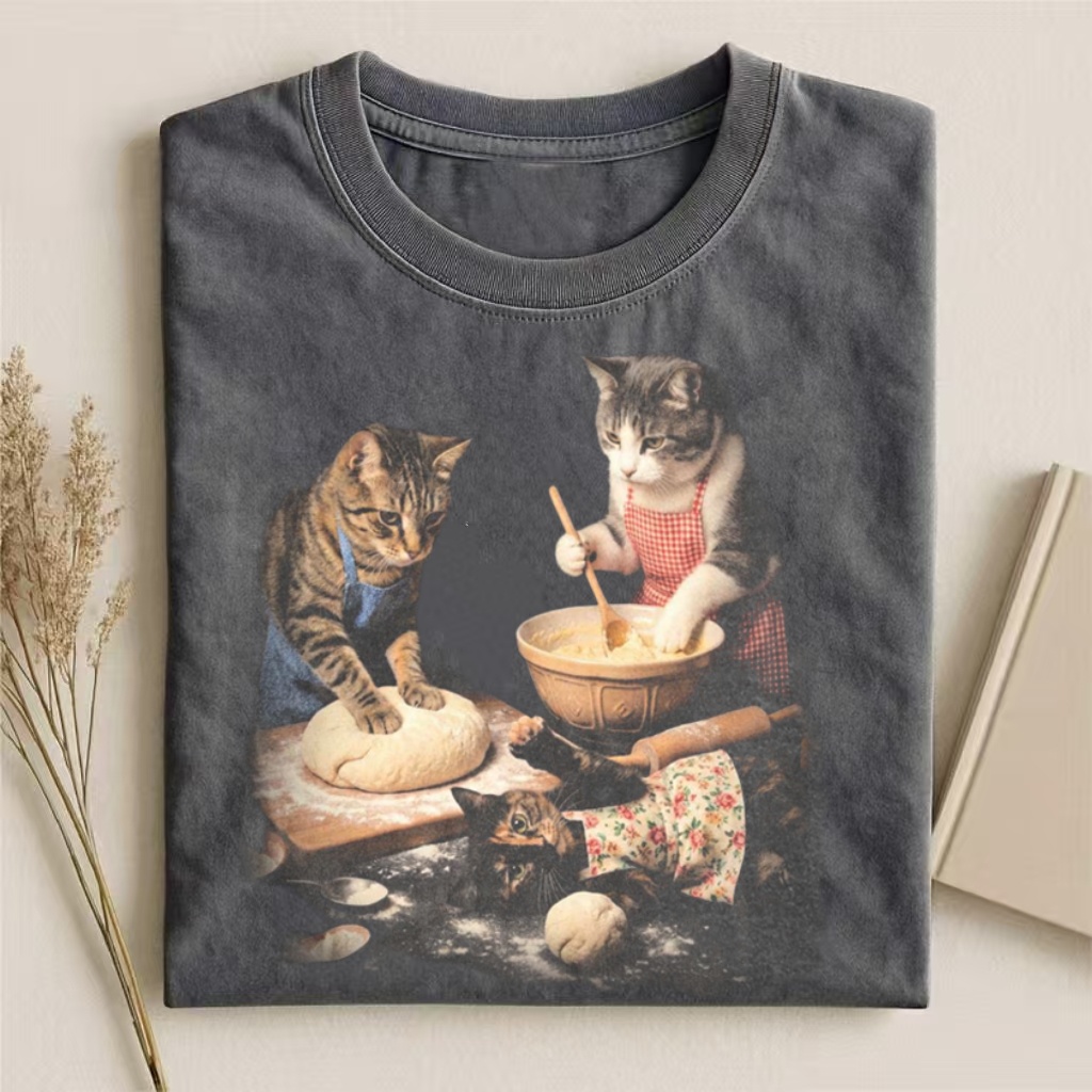 Baking Cats Family Meme T-shirt