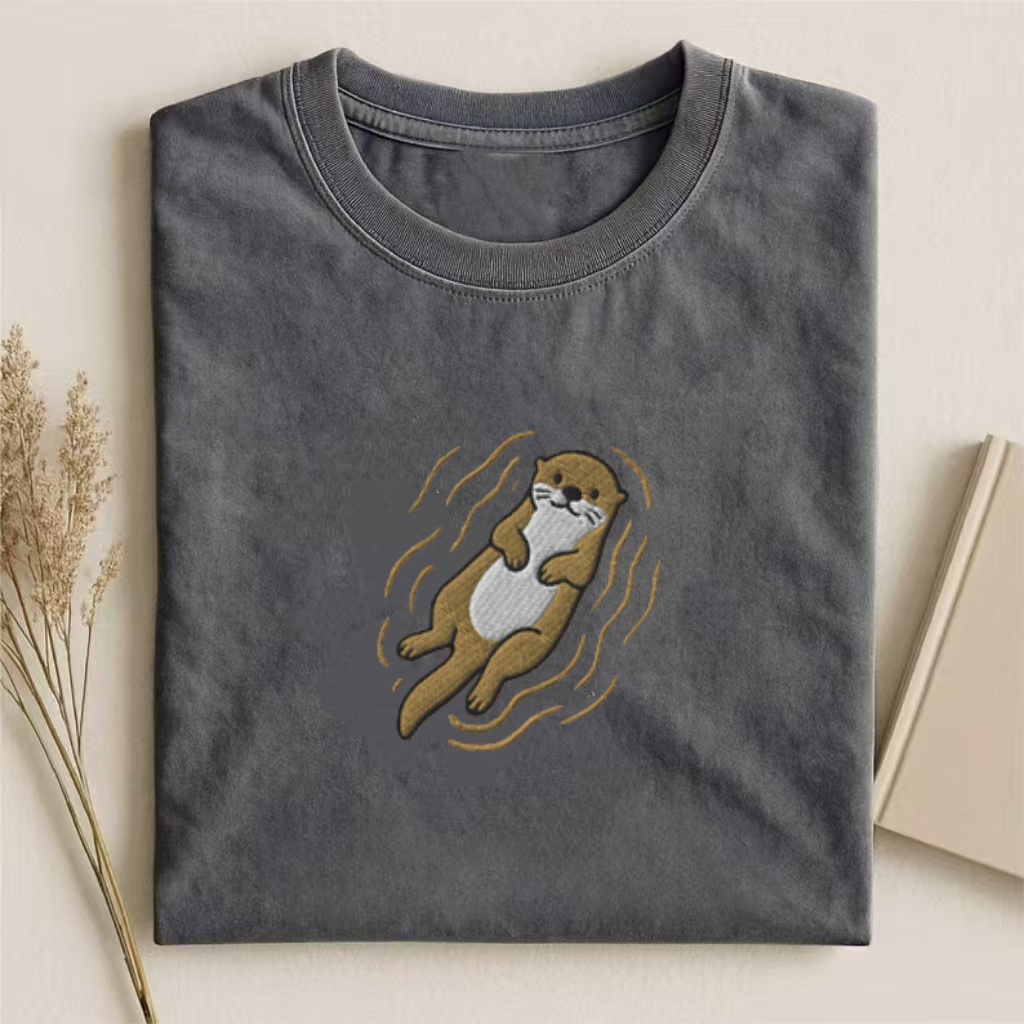 Embroidered Otter T-shirt