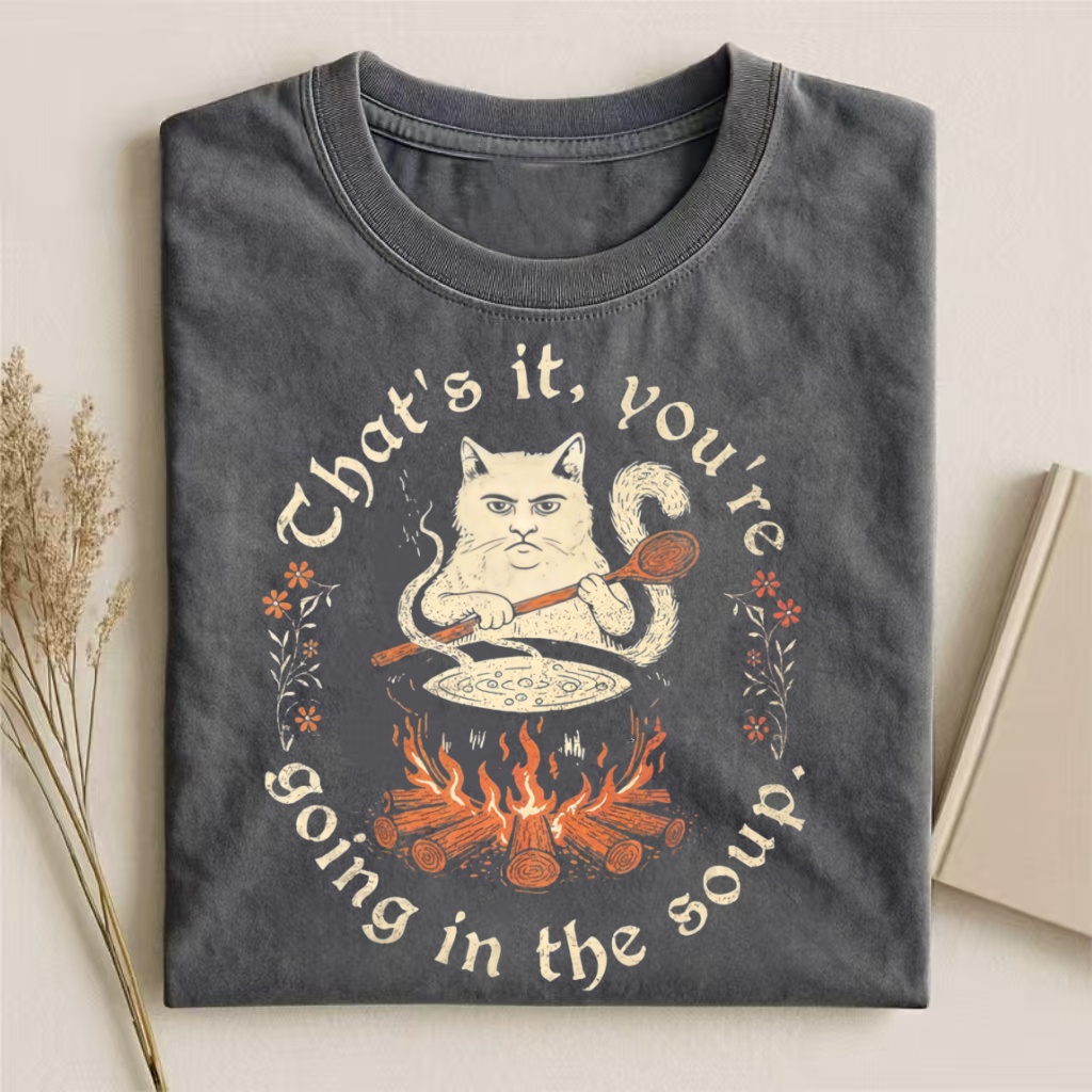 Weird Medieval Cat T-shirt