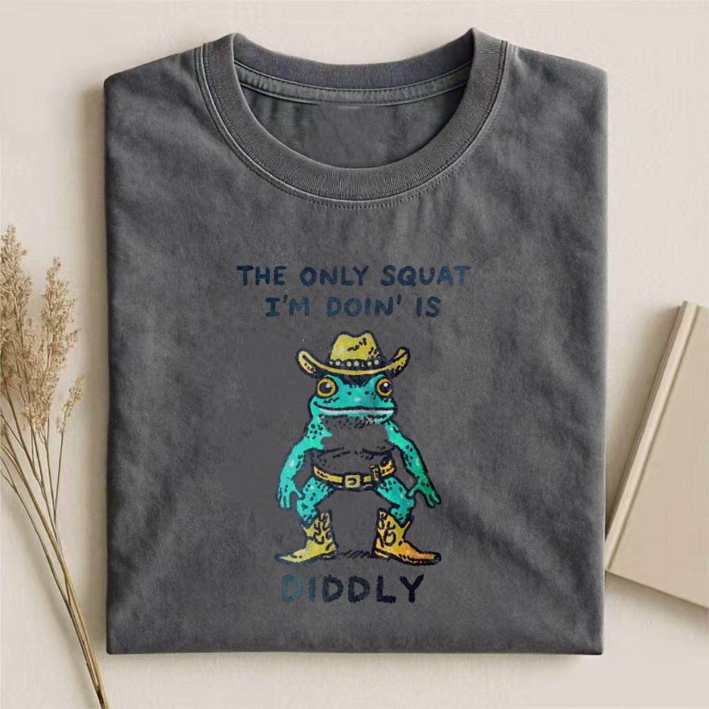 Funny Cowboy Frog Meme T-shirt