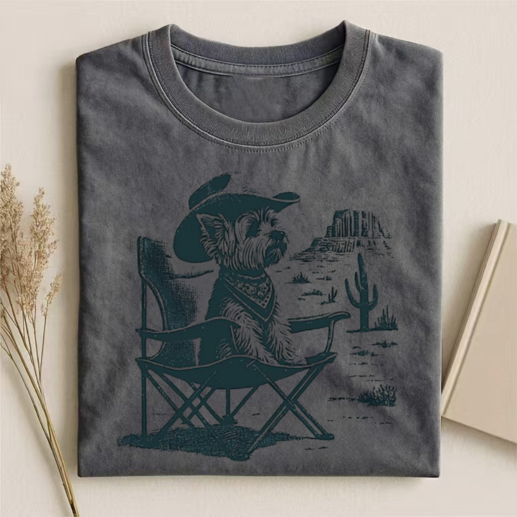 Vintage Yorkie Western T-shirt