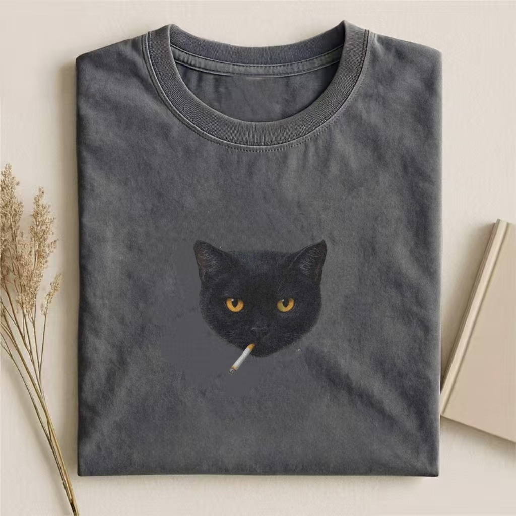 Smoking Cat T-shirt