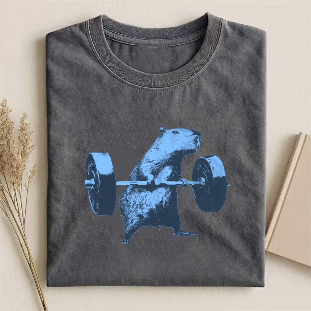 Capybara Fitness Funny T-shirt