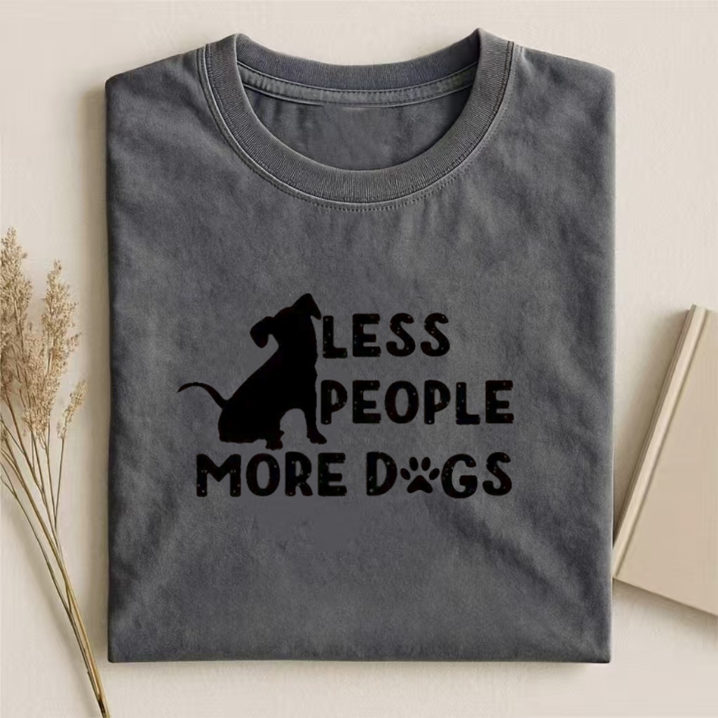 Fewer People More Dogs T-shirt