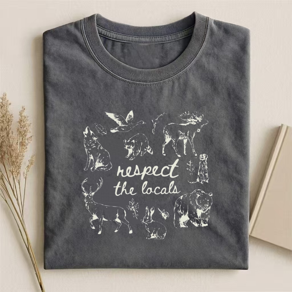 "Respect the Locals" Wildlife Graphic T-shirt