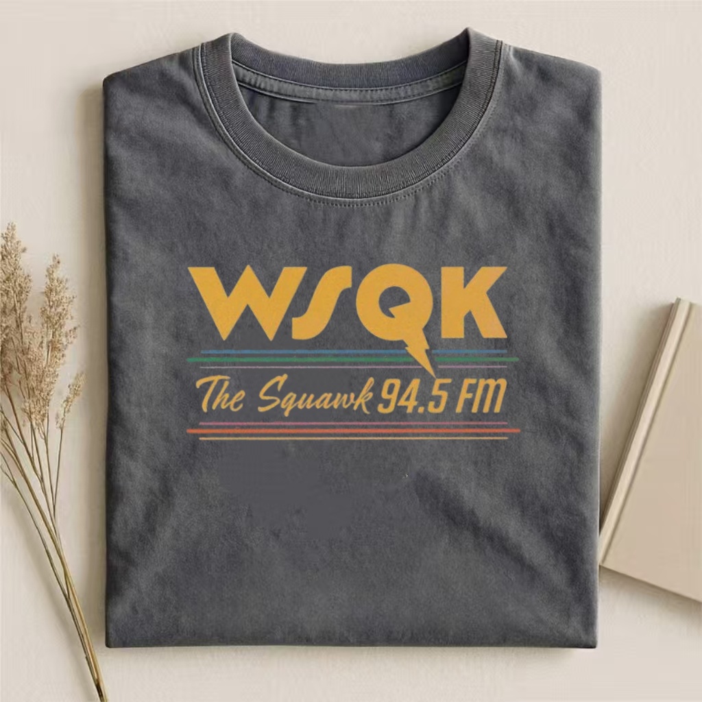 WSQK "The Squawk 94.5 FM" Retro Radio T-shirt