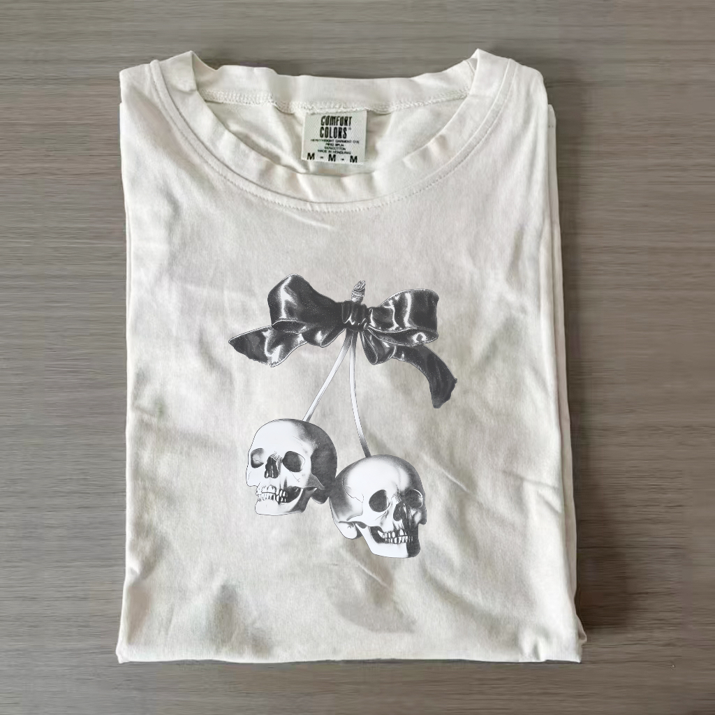 Dark Coquette Skulls T-shirt