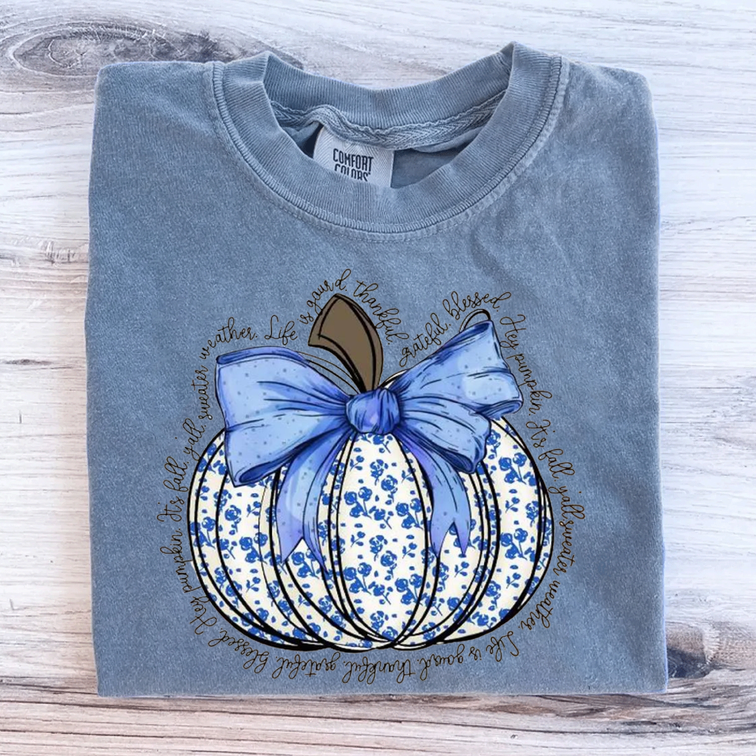 Coquette Blue Pumpkin T-Shirt
