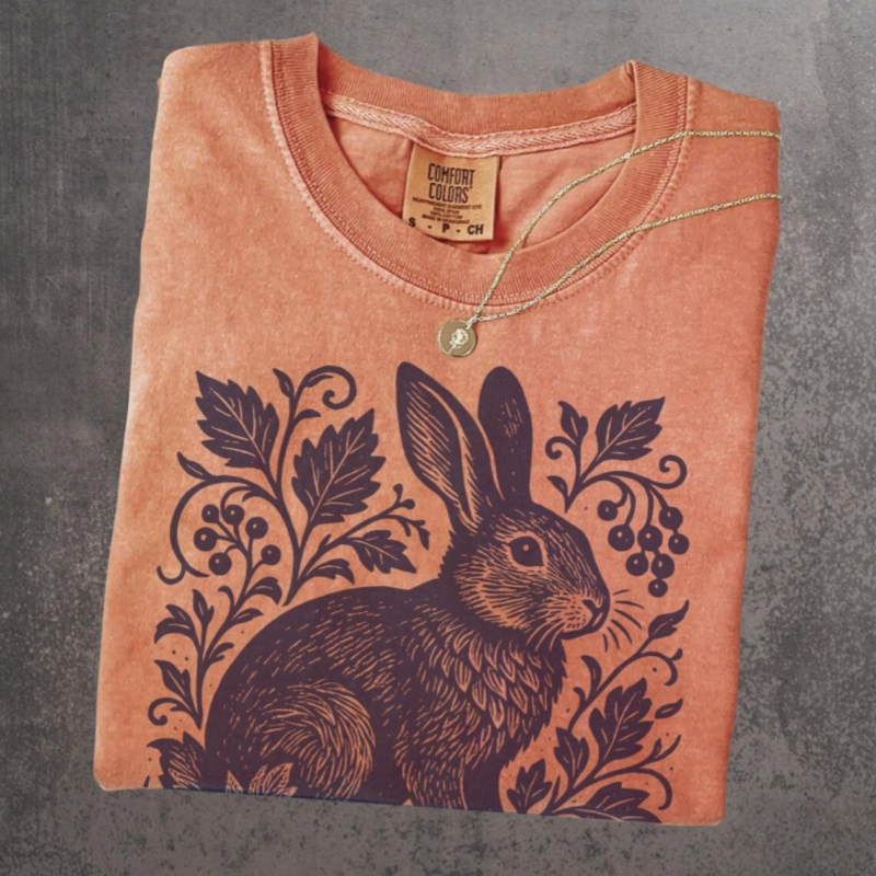 Vintage Rabbit Nature T-Shirt