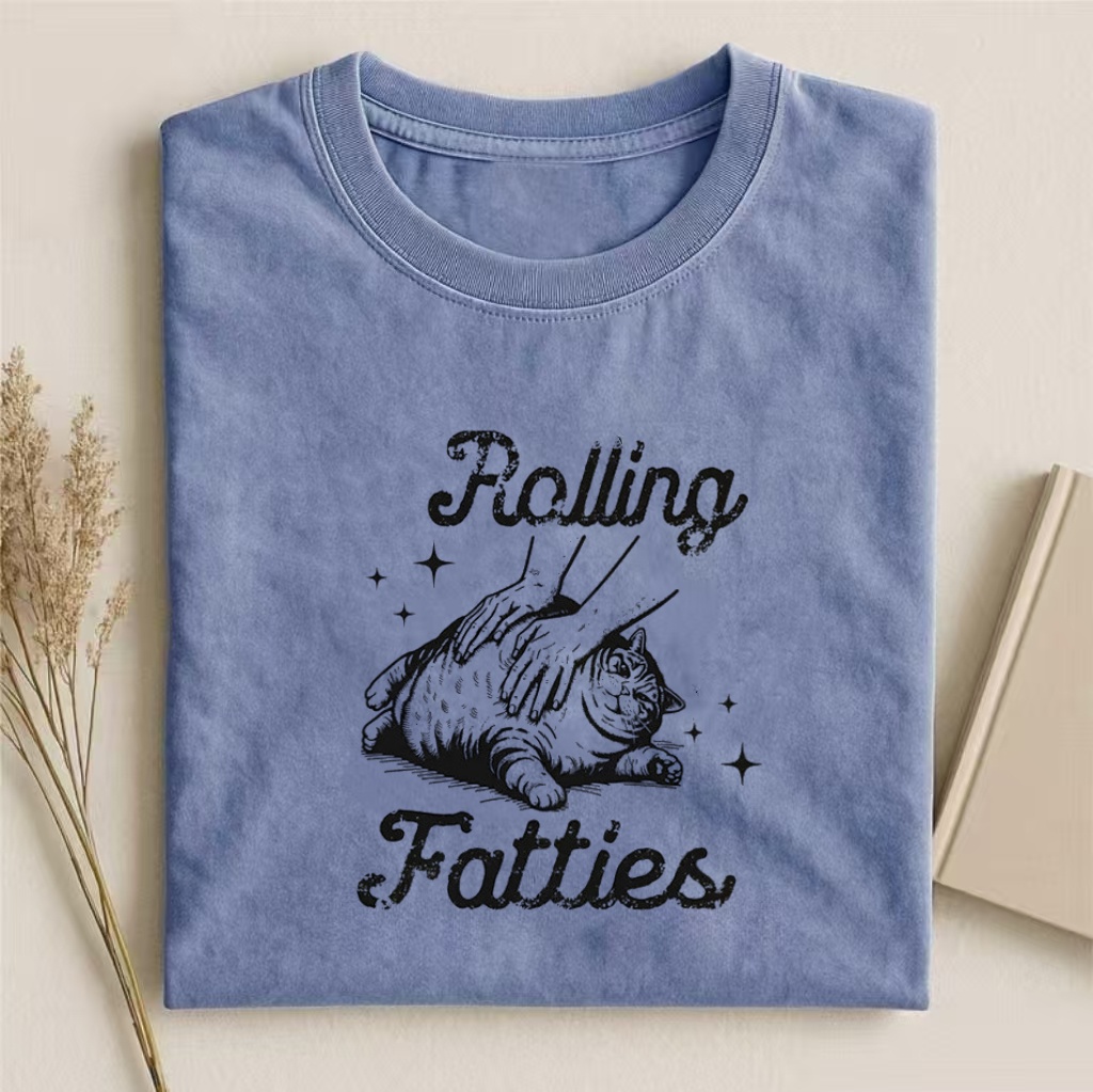 Rolling Fatties Cat T-shirt