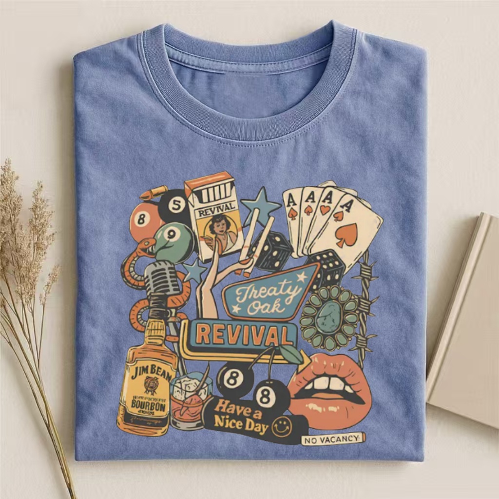 Vintage Collage "Revival" Graphic T-Shirt