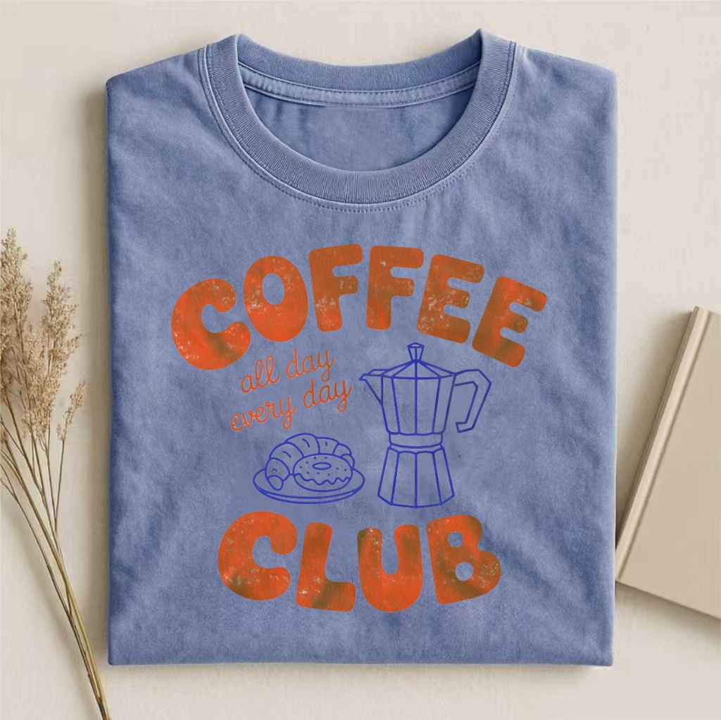 Coffee Club Vintage Graphic T-shirt