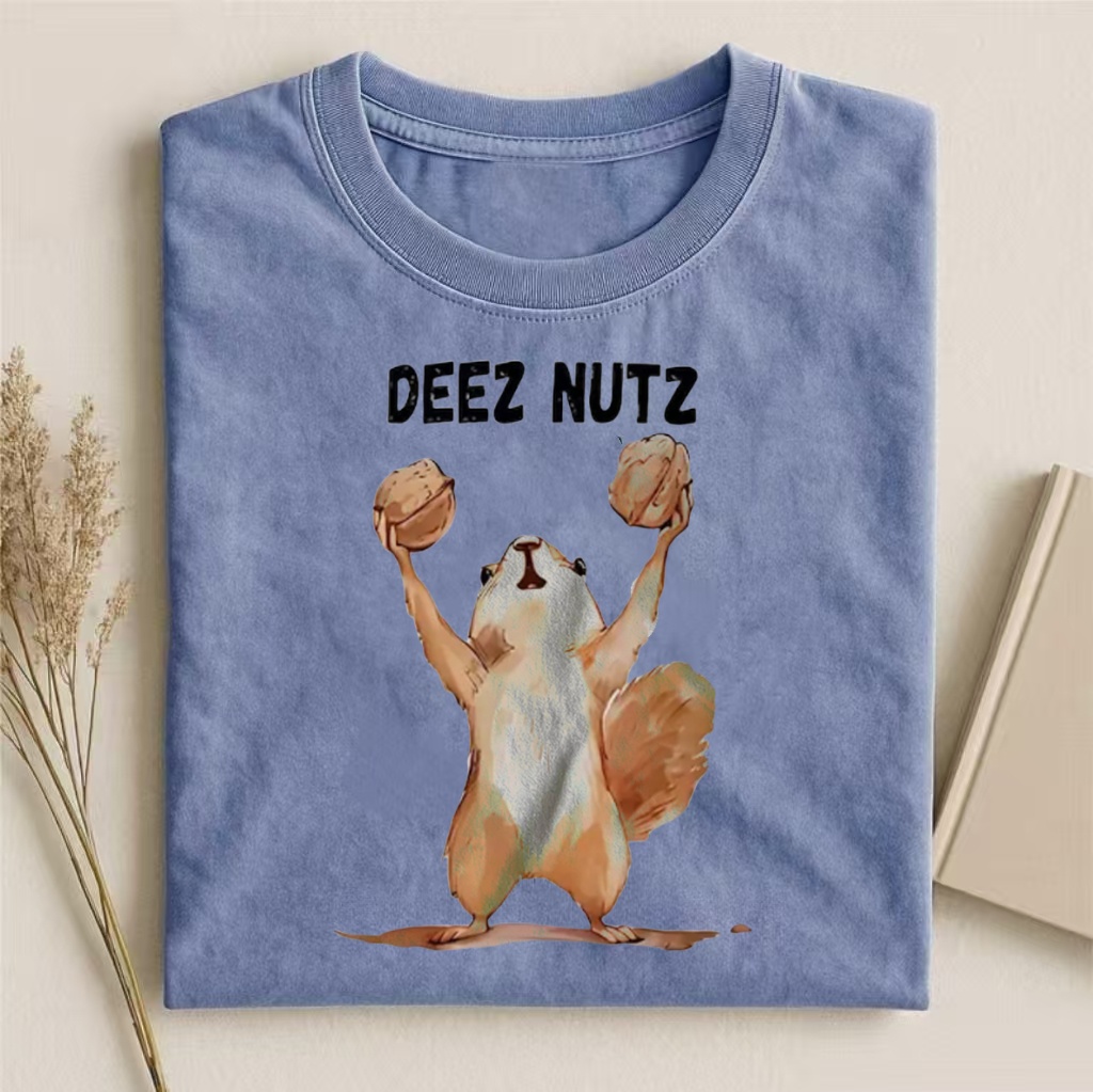 "Deez Nutz" Squirrel Humor T-shirt