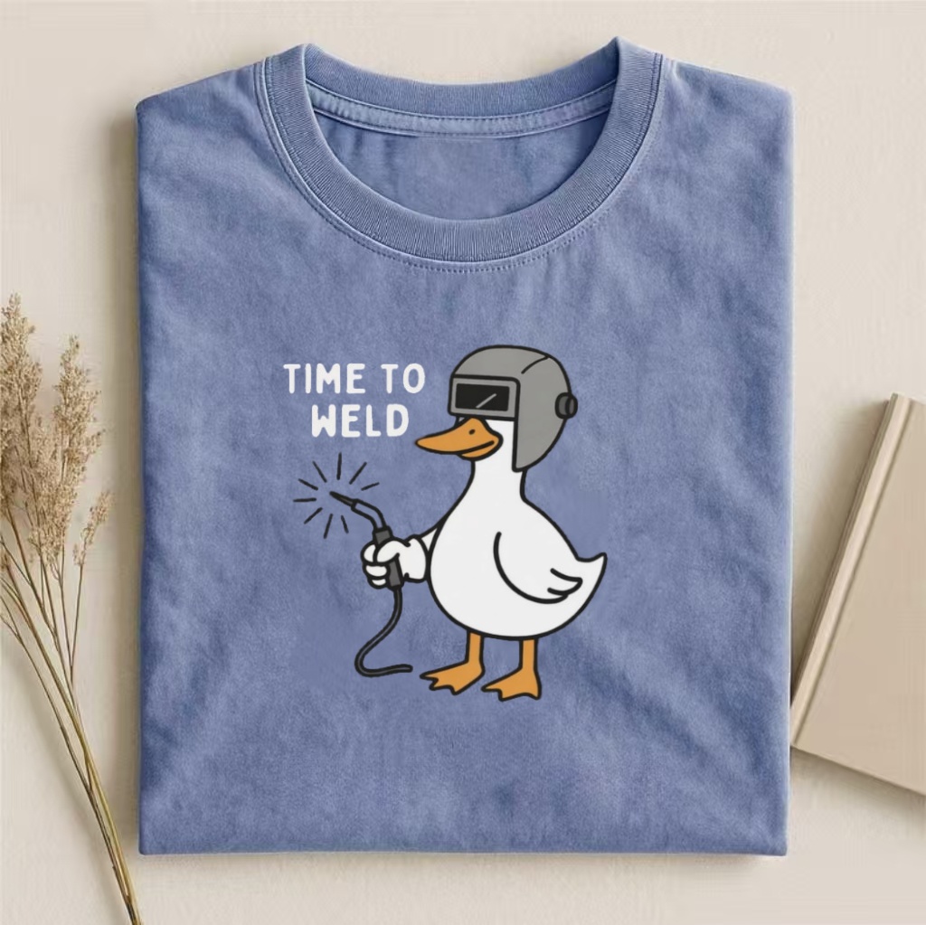 "Time To Weld" Duck Humor T-shirt
