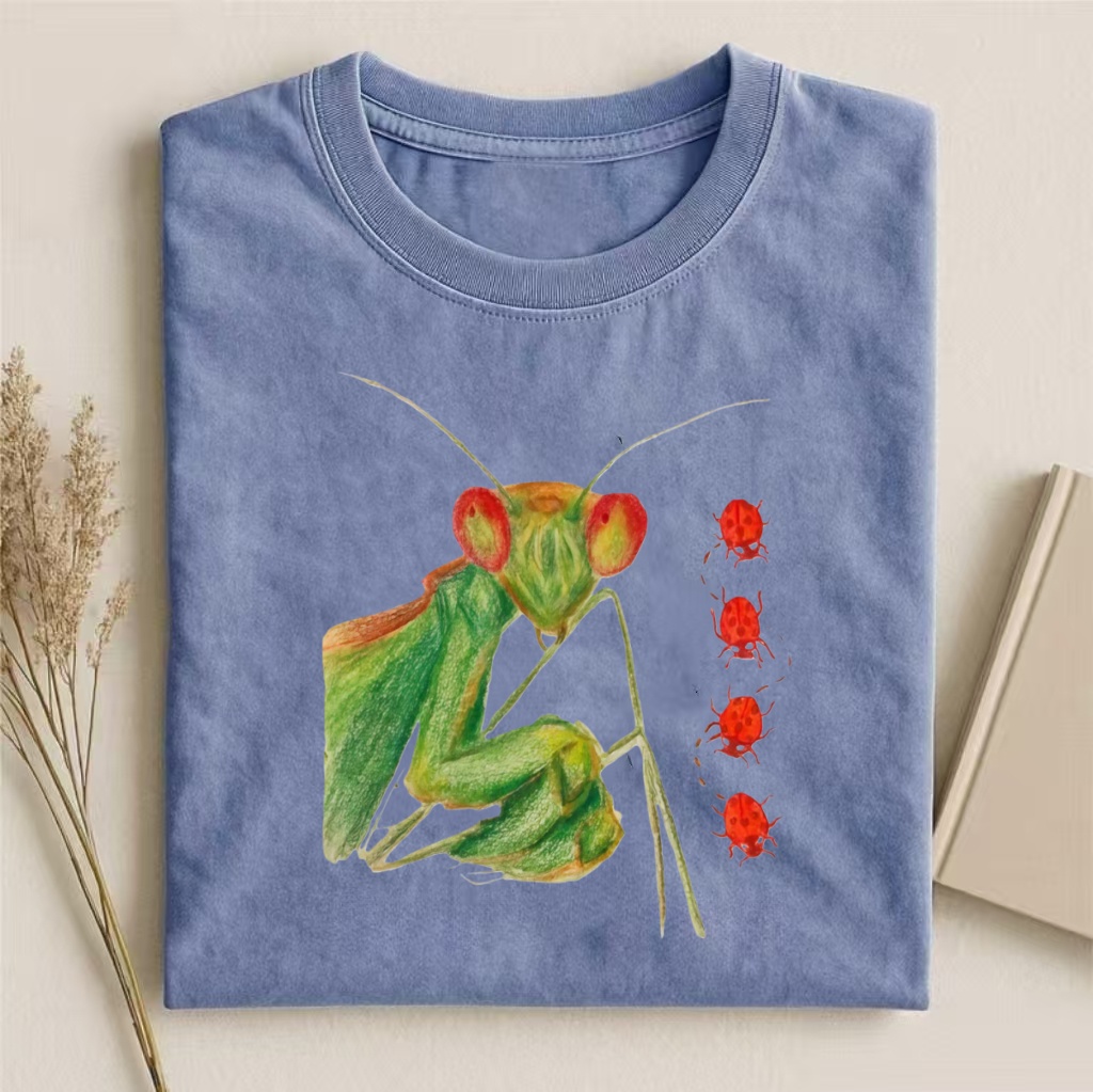 Praying Mantis & Bugs Watercolor T-shirt