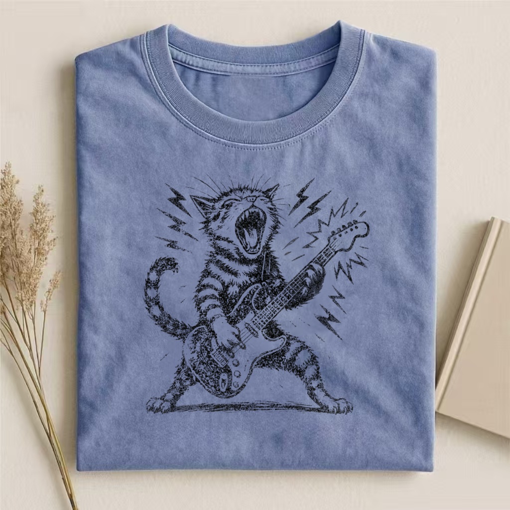 Rock and Roll Cat T-shirt