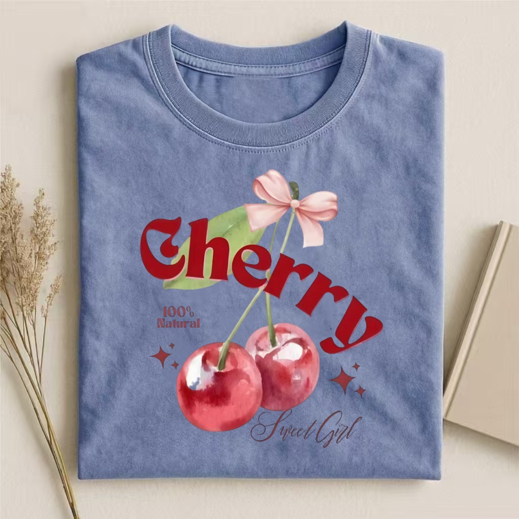 Cherry With Bow "Sweet Girl" T-shirt