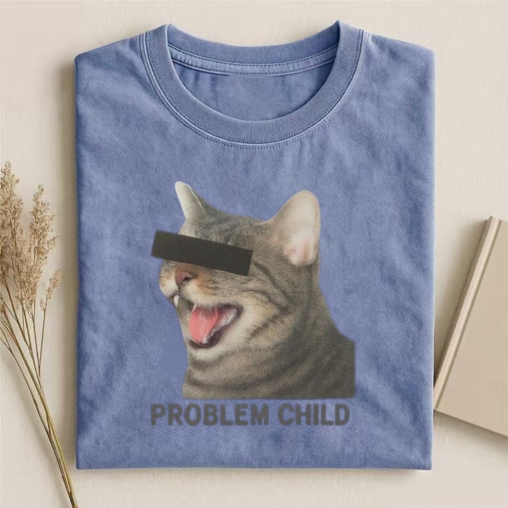 "Problem Child" Censored Cat Meme T-shirt