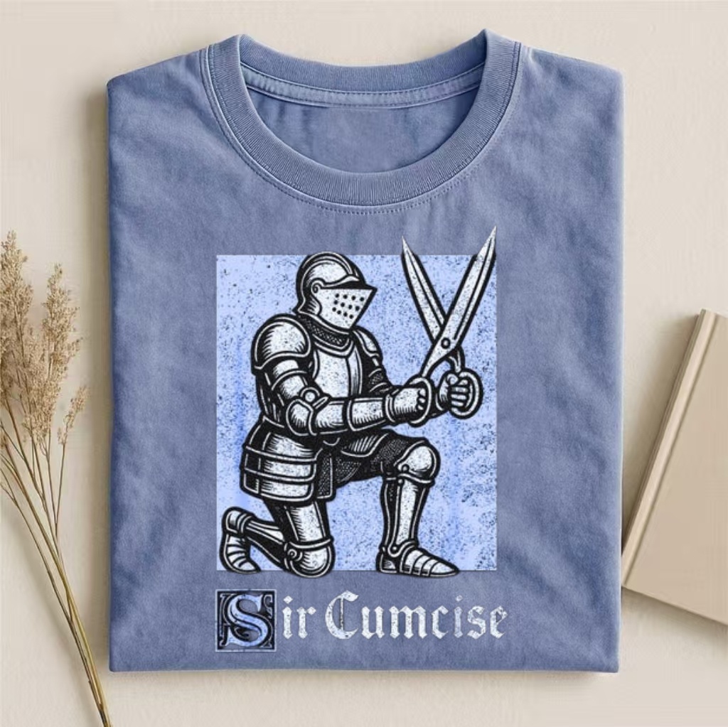 "Sir Cumcise" Medieval Knight Meme T-shirt