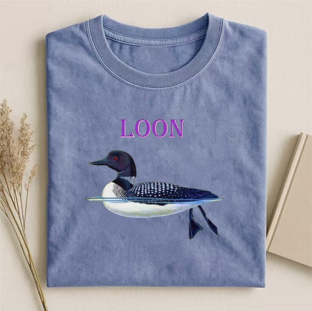 Loon Bird Wildlife Graphic T-shirt