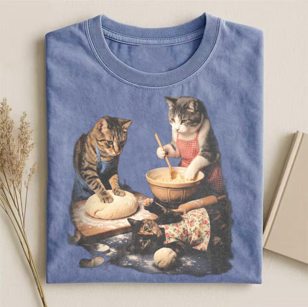 Baking Cats Family Meme T-shirt