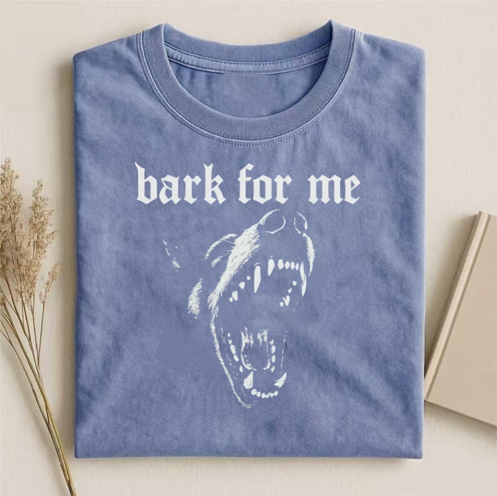 "Bark For Me" Gothic Dog Graphic T-shirt