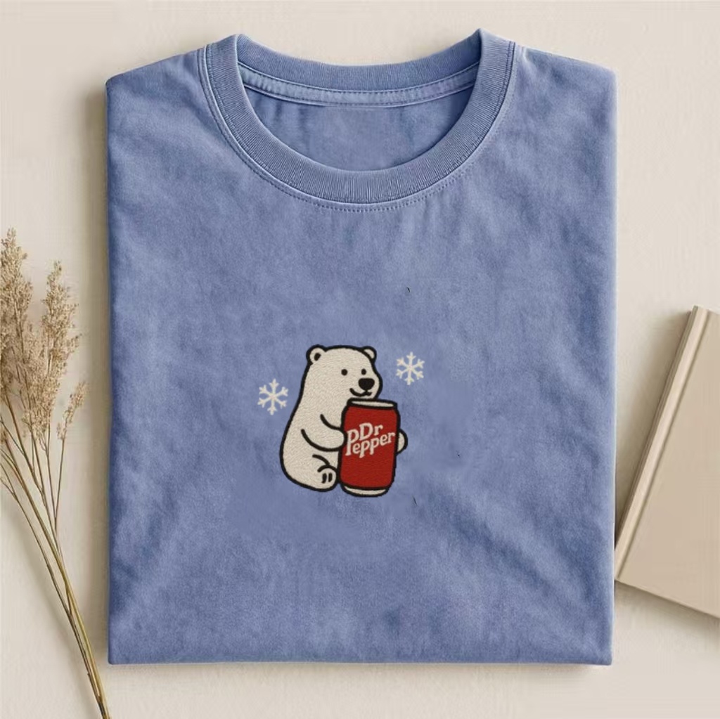 Embroidered Polar Bear T-shirt
