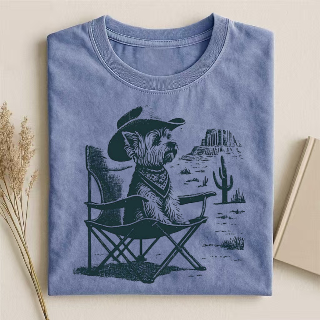 Vintage Yorkie Western T-shirt