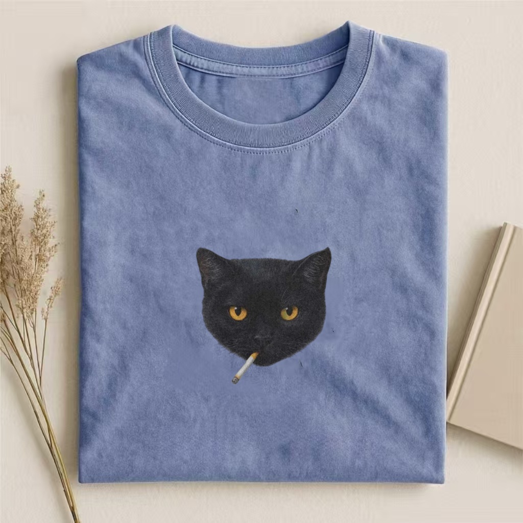 Smoking Cat T-shirt