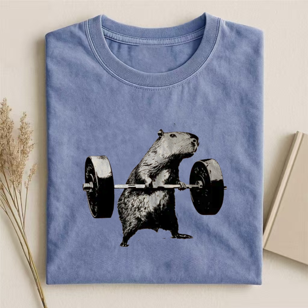 Capybara Fitness Funny T-shirt