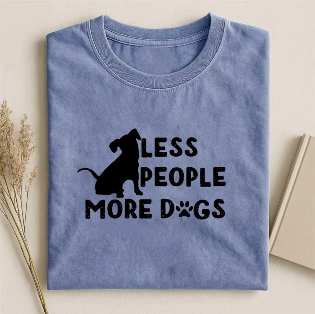 Fewer People More Dogs T-shirt