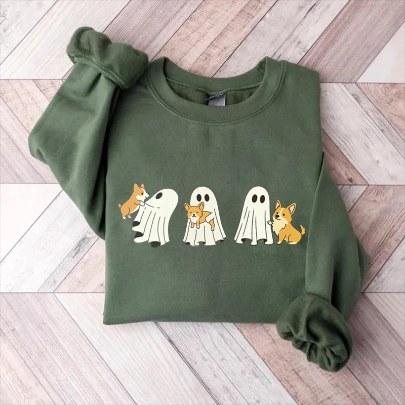 Corgi Dog Halloween Sweatshirt