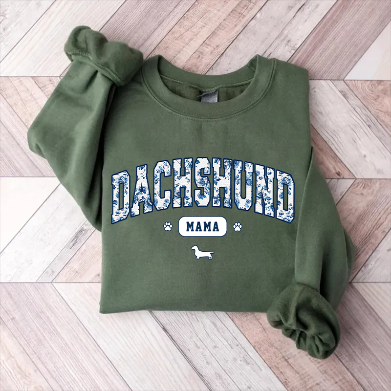 Comfort Colors Floral Dachshund Mama Sweatshirt