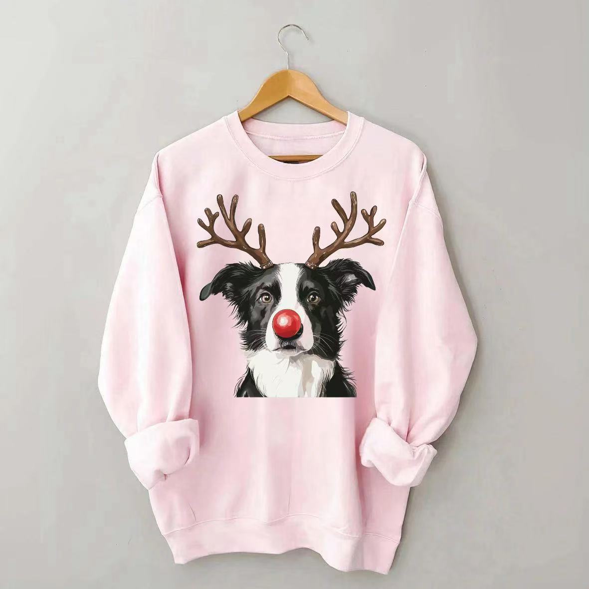Christmas Reindeer Dog Graphic Sweatshirt